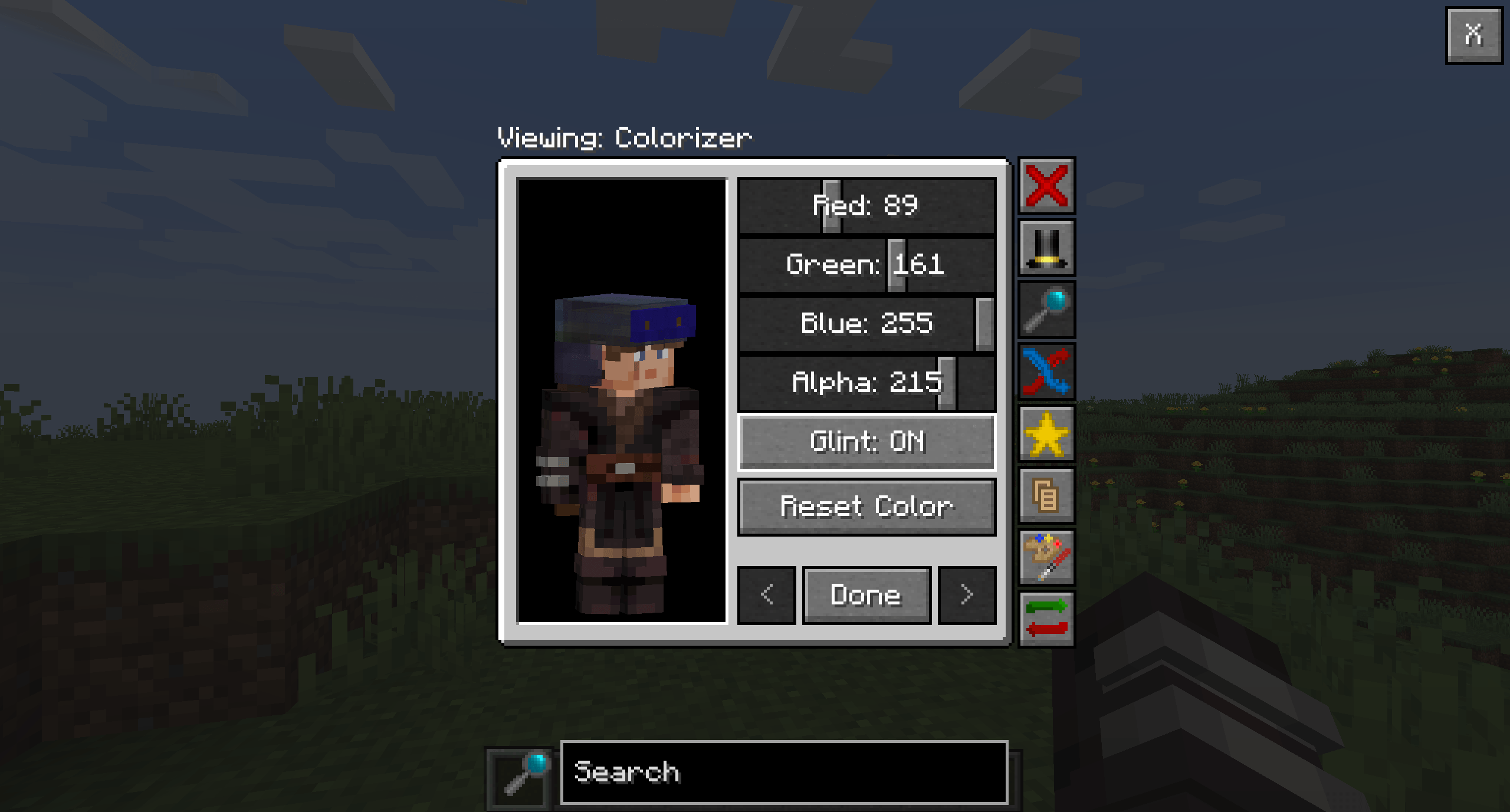 Thumbnail Colorize Menu