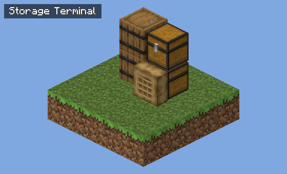 A Storage Terminal on a chest.
