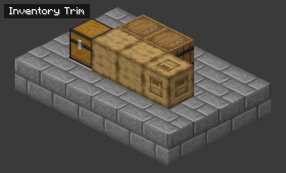 Two Inventory Trims bridging the gap between a connector and a chest.