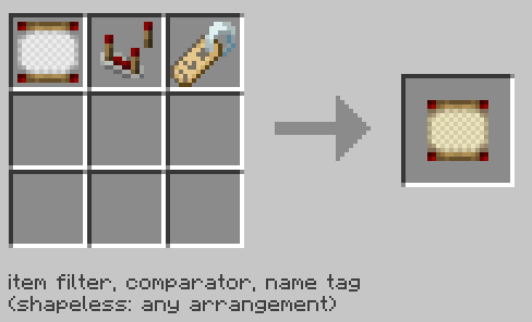 Tag Item Filter recipe.