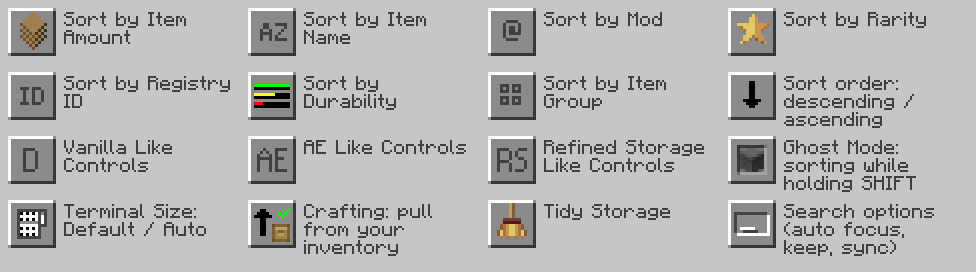 The terminal's side buttons.