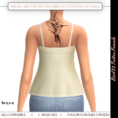Bird V2 Tattoo Female