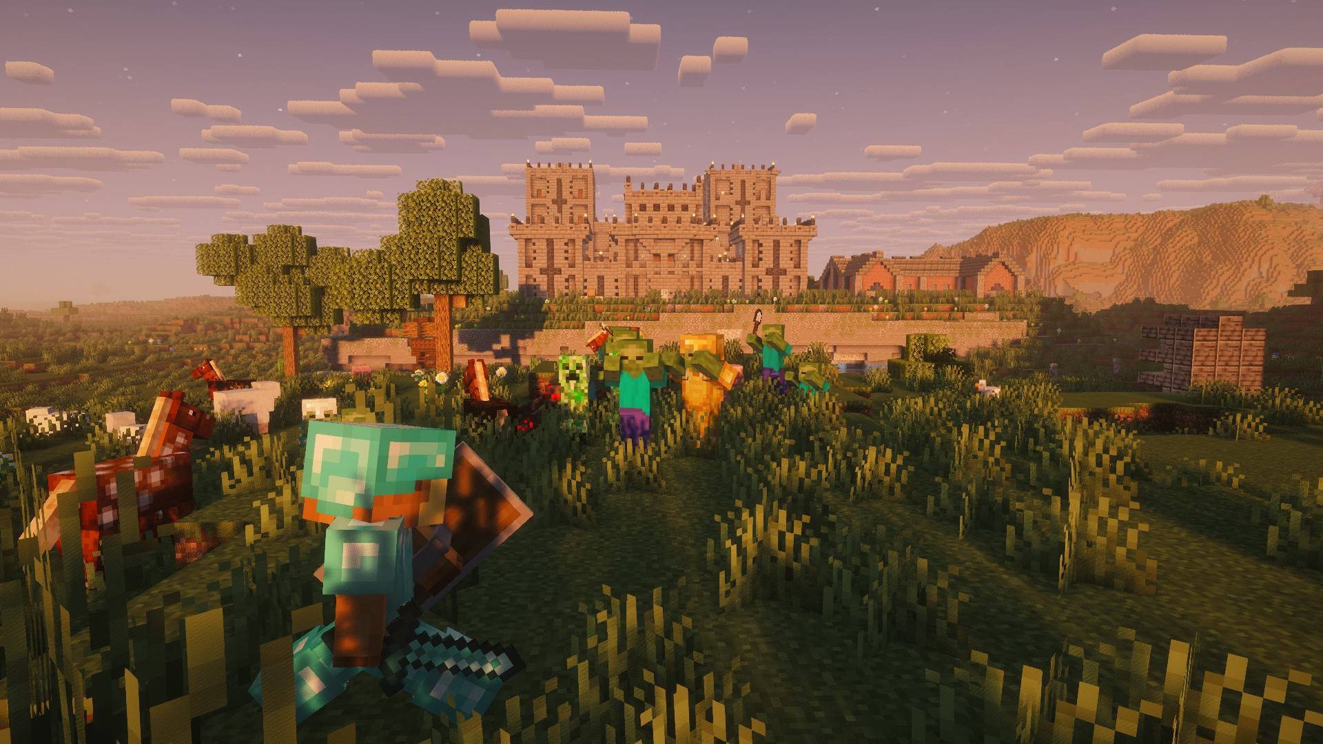 Path back home blocked by mobs