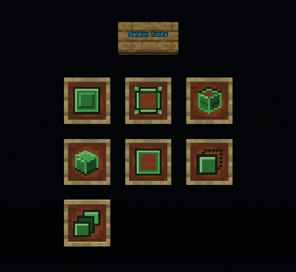 Thumbnail Fill Selection, Outline Selection, Selection Walls, Selection Faces, Hollow Selection, Move & Stack Selection