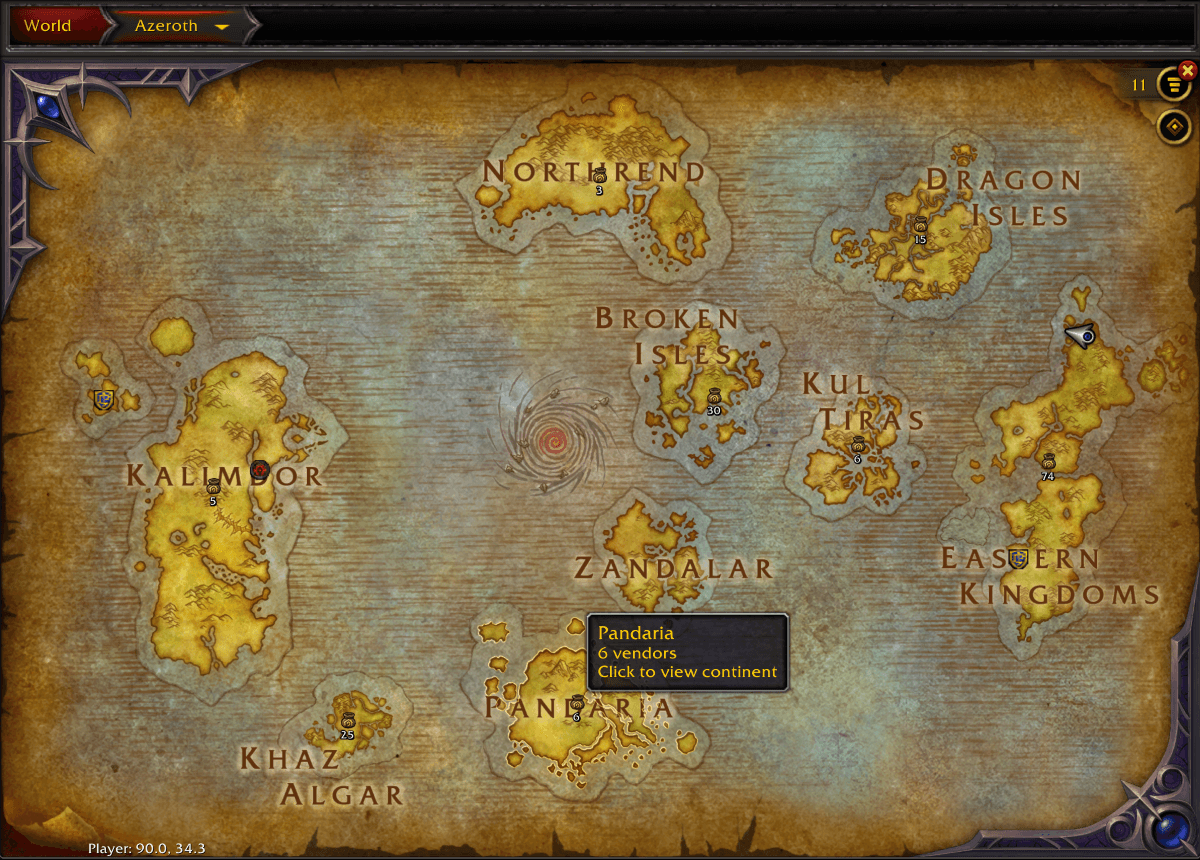 Click a continent to see its vendors.