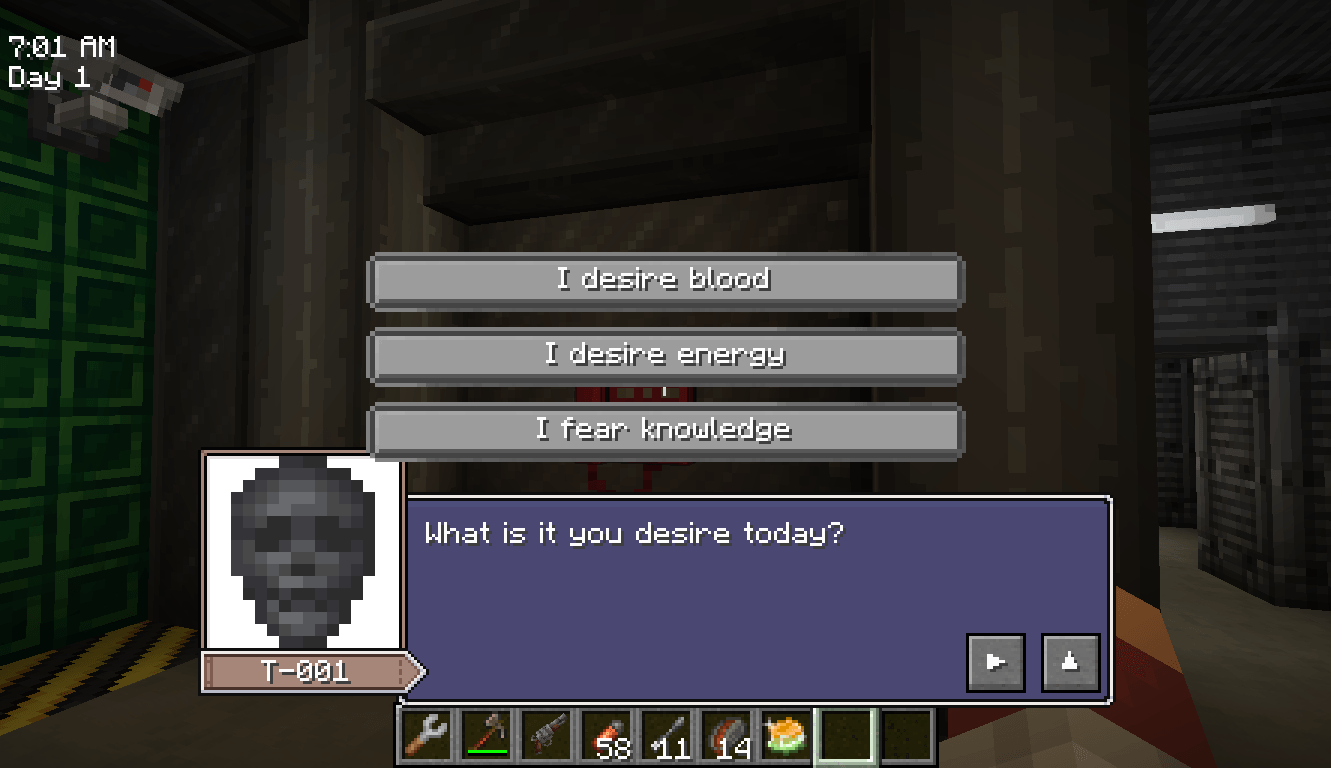 Not all abnormalities are living beings. Some are special blocks or items that benefit you, with some hidden trade offs...