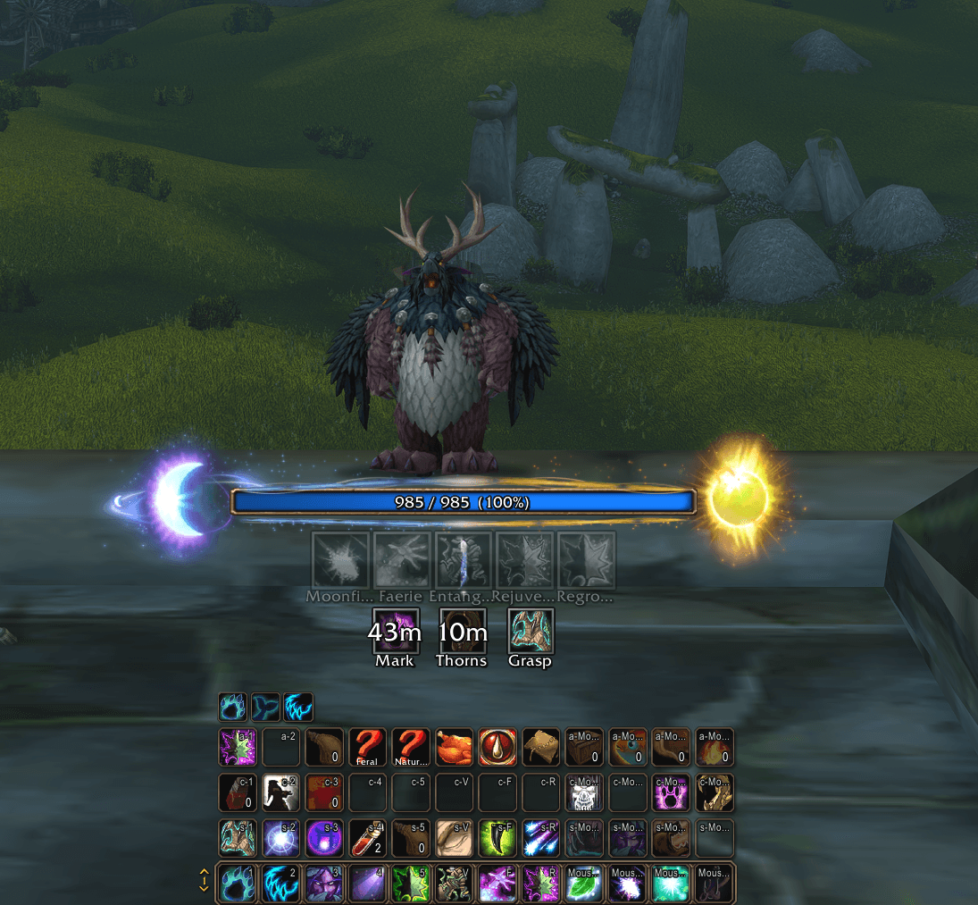 Druid HUD in Moonkin Form