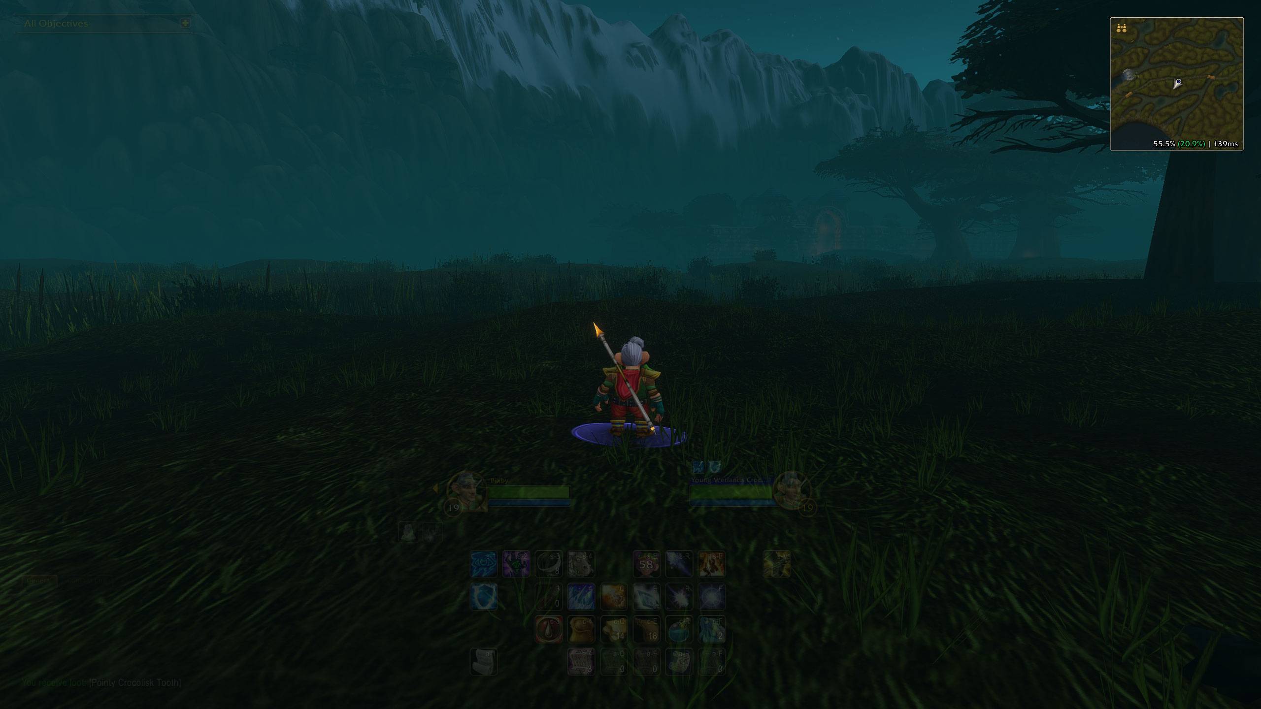 15% alpha fade, visible minimap