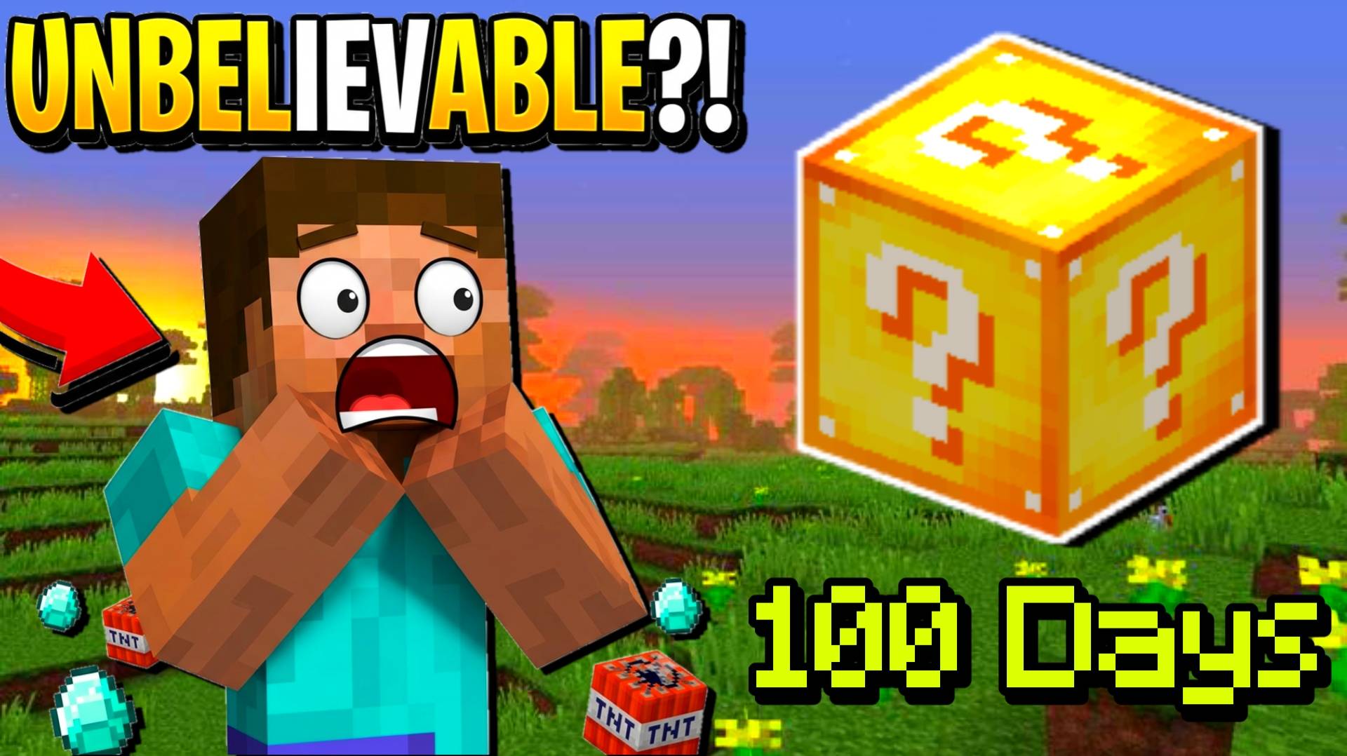 Lucky Block 100 Days World — screenshot 1