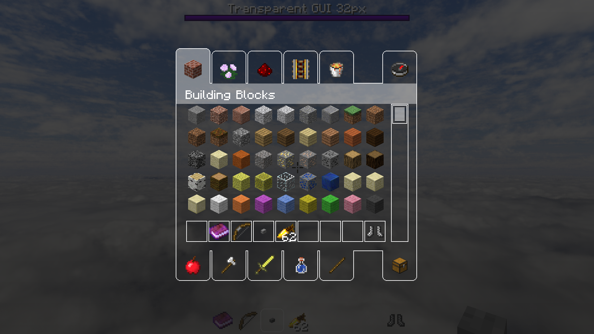 Transparent GUI 32px