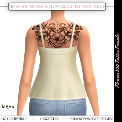Flowers V10 Tattoo Female