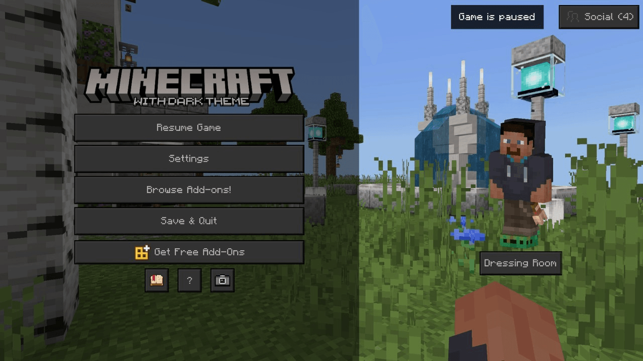 MINECRAFT With dark theme v1.5 thumbnail 5