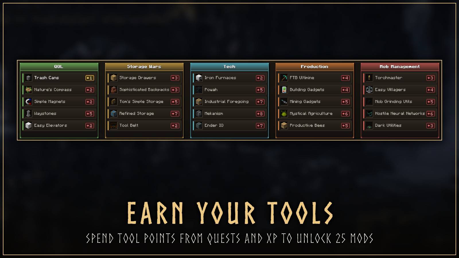 Earn your tools