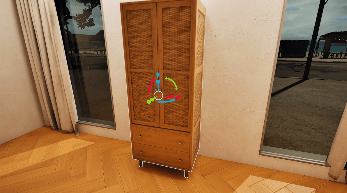 Thumbnail Make objects taller, wider or deeper one side at a time, and place them even inside walls and other objects.