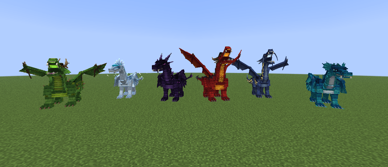 Thumbnail Thorn, Frost, Void, Ember, Storm and Tide Wyrm side by side.