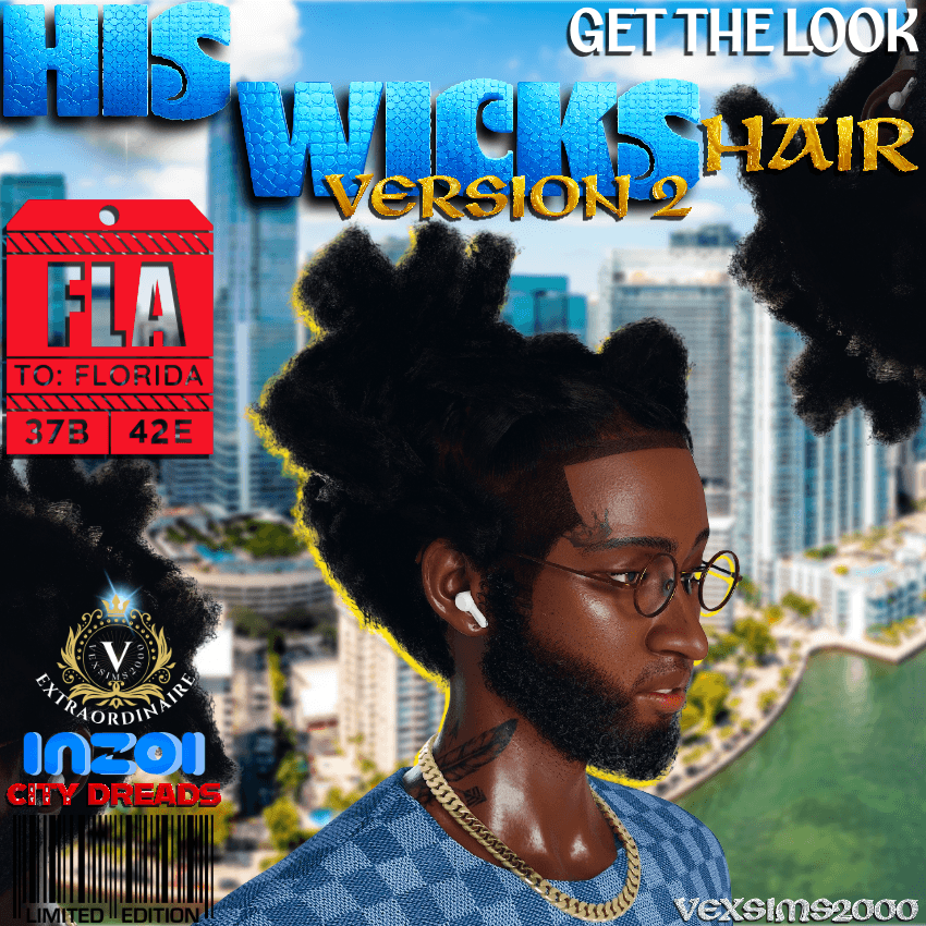 Thick, natural south Florida custom wicks. A pulled up, relaxed style that's ready for action.