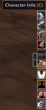 Thumbnail One button for each of Blizzard's panels, docked to the screen edge; the small arrow tab brings it back.