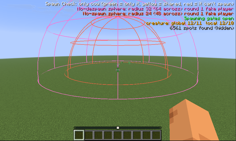 A fake player with the no-spawn and no-despawn spheres
