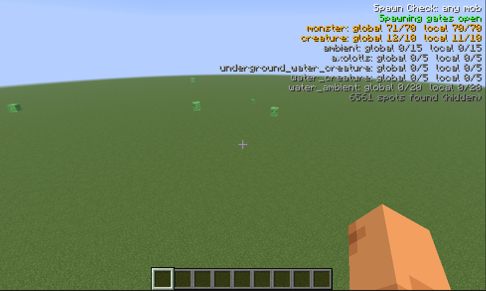 The HUD in the upper right