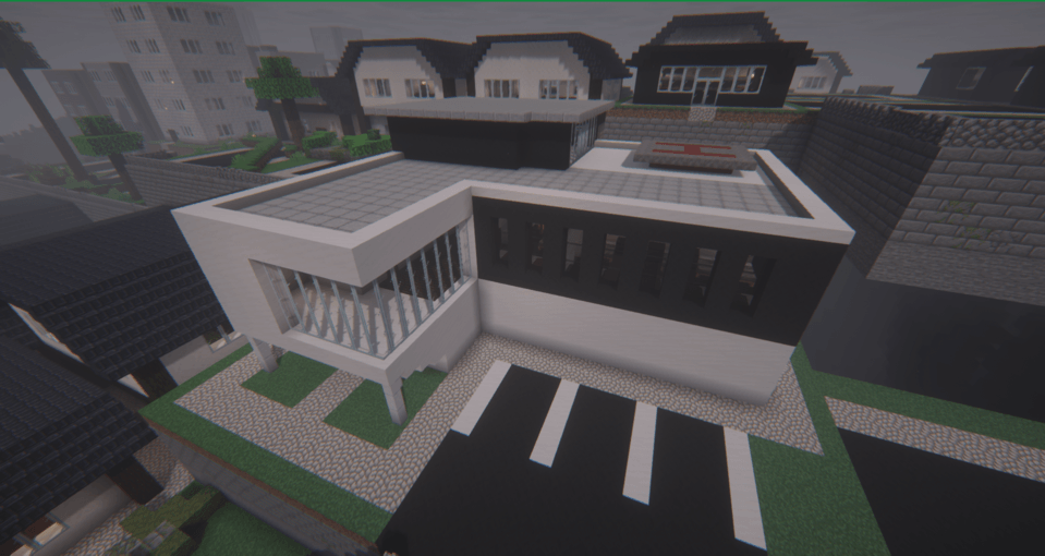 Hospital in retail district