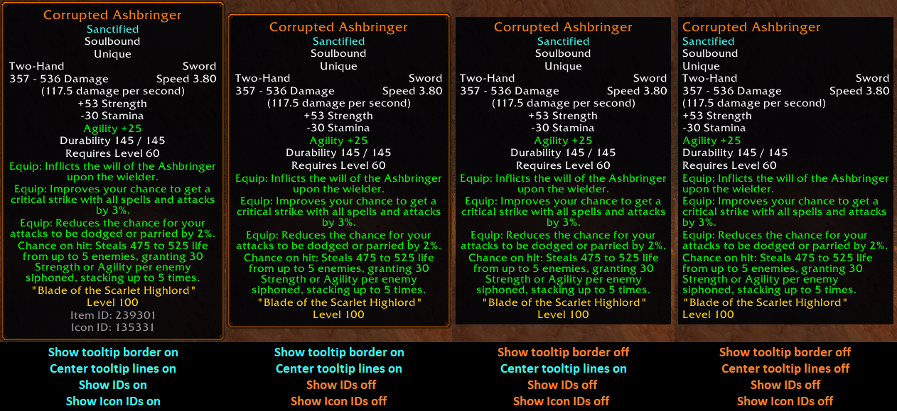 Some of the different ways you can customize the tooltip display.