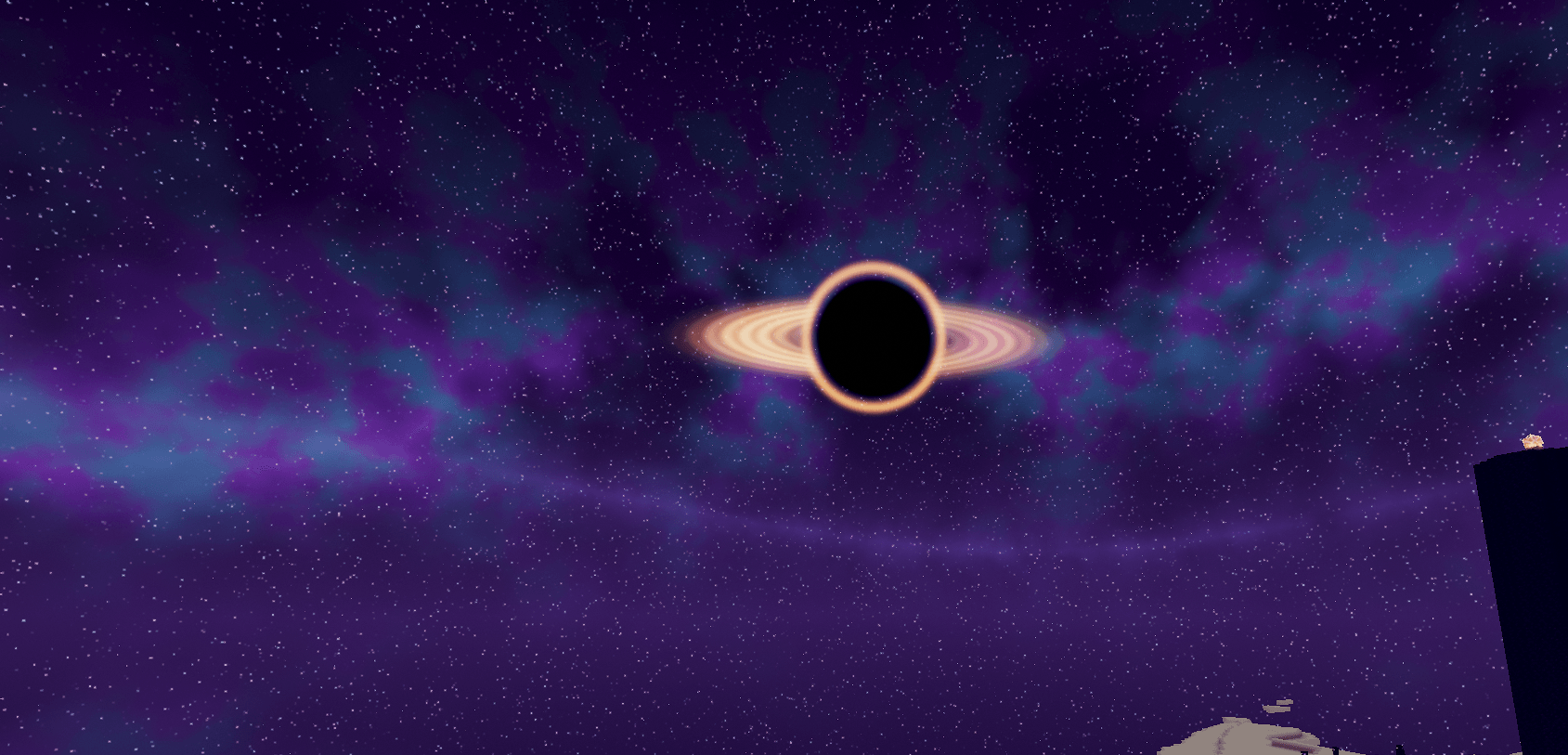 The blackhole and the end atmophere