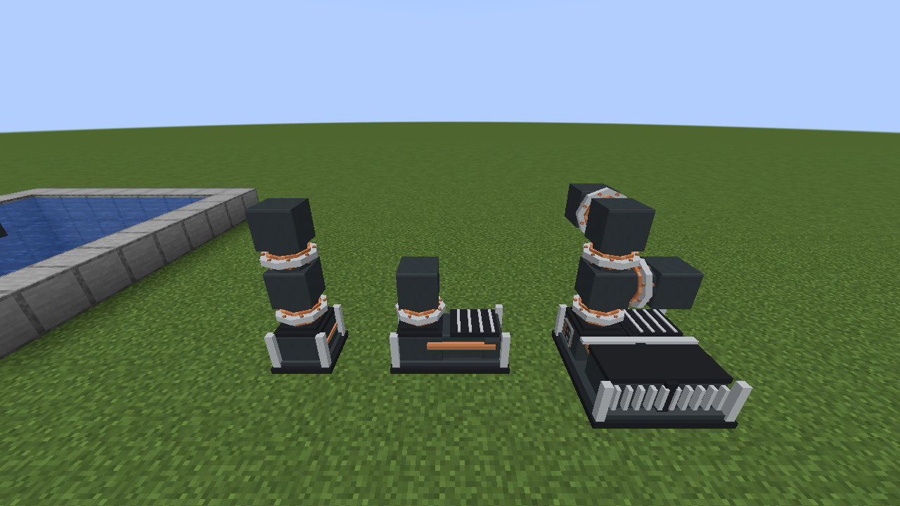 Thumbnail The three hydro pump tiers. They never consume water or fuel.