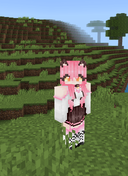 [MCPE] Riya's Female Gender Model — Minecraft Bedrock texture pack, screenshot 3