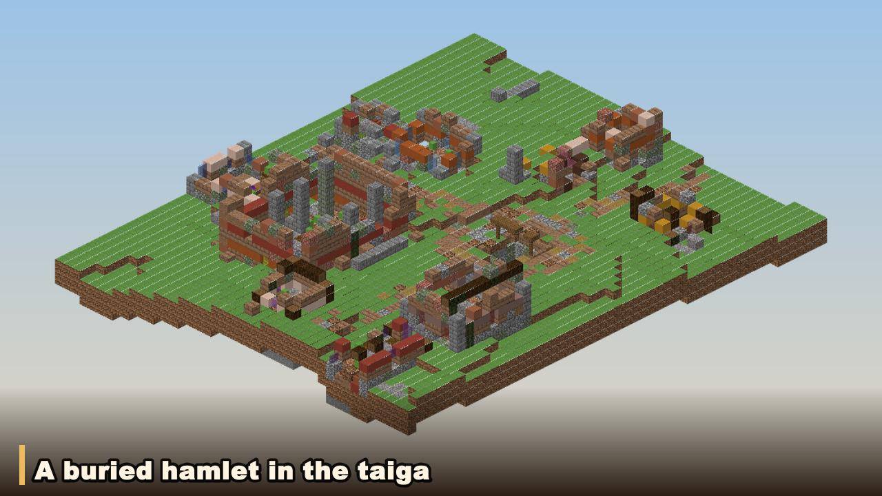 A buried hamlet in a taiga