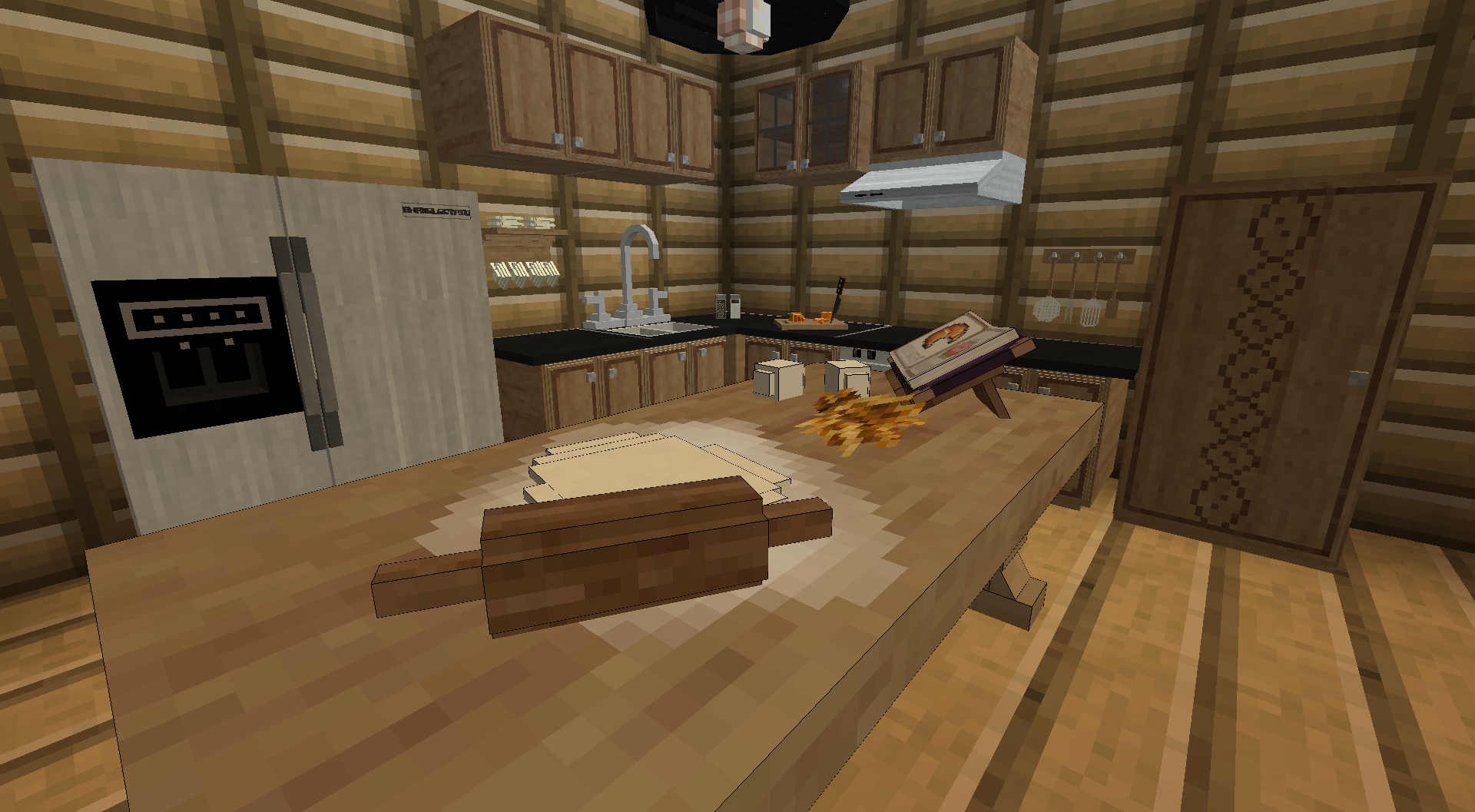 a simple kitchen with Decocraft