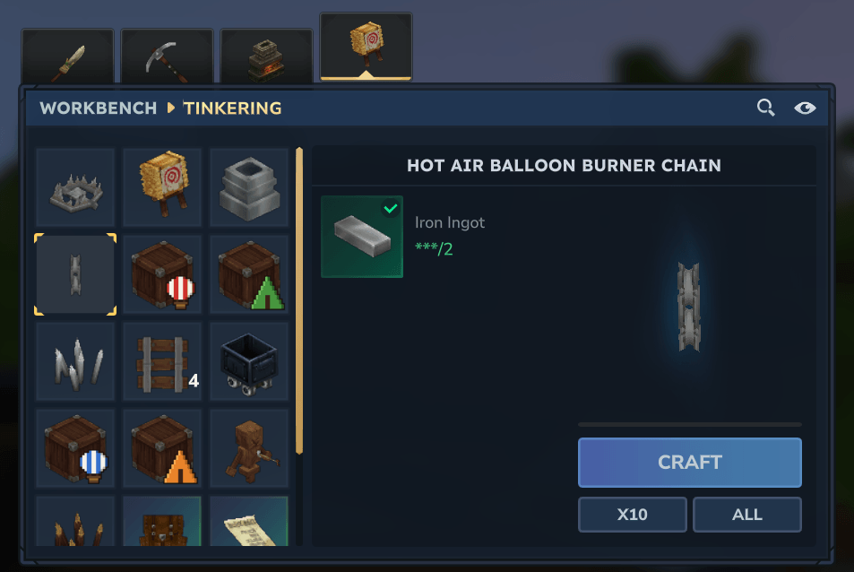 Chain recipe