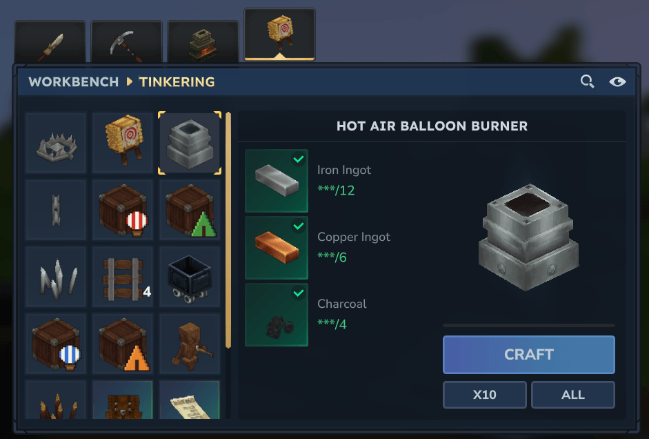 Burner recipe