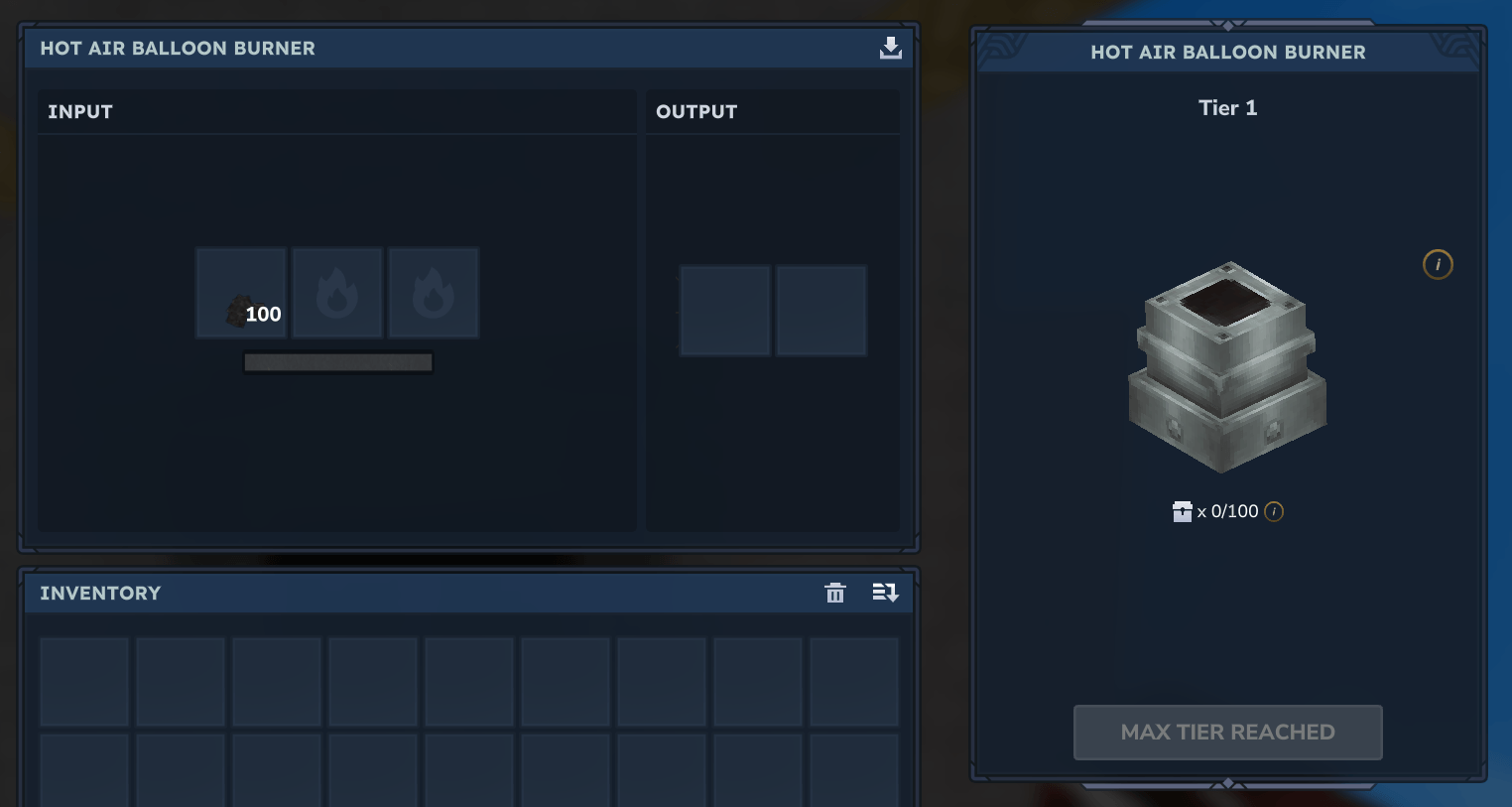 The burner interface