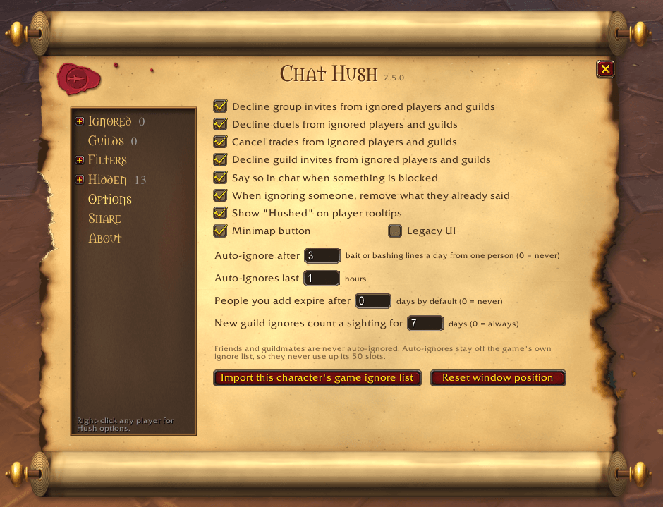 Chat Hush New UI