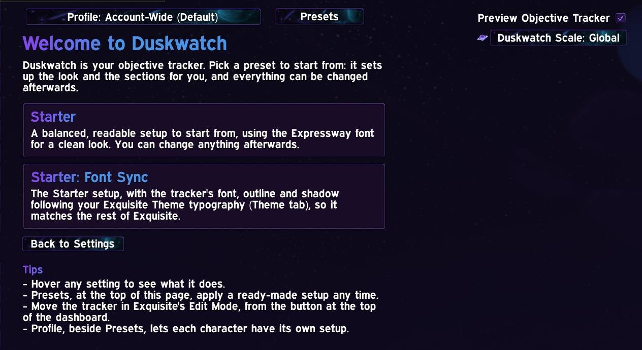 Presets