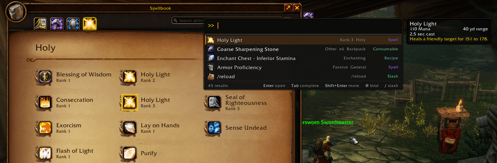 Thumbnail Find anything in the Spell book! ENTER to open and highlight. Shift+ENTER to cast it from Terminal.