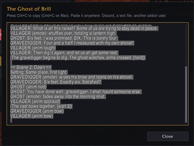 Need to share the script with another addon user? This addon has you covered!