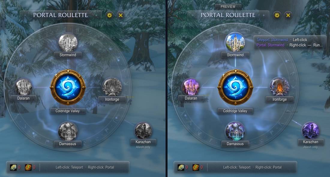 An unlearned wheel and the hover tooltip