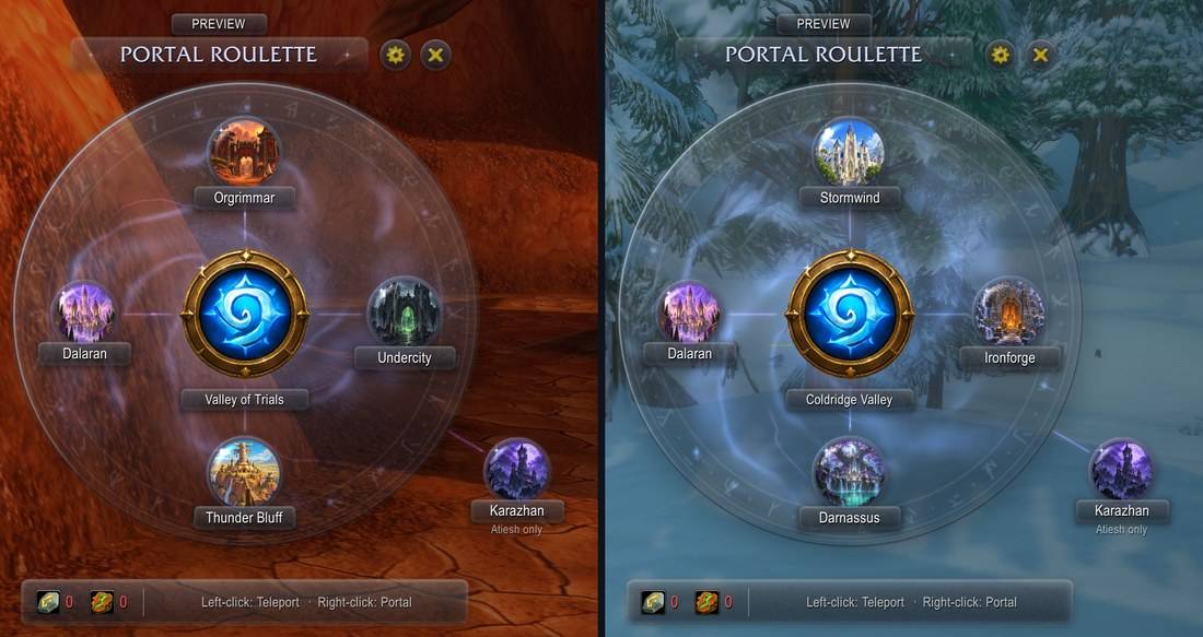 The Horde and Alliance wheels