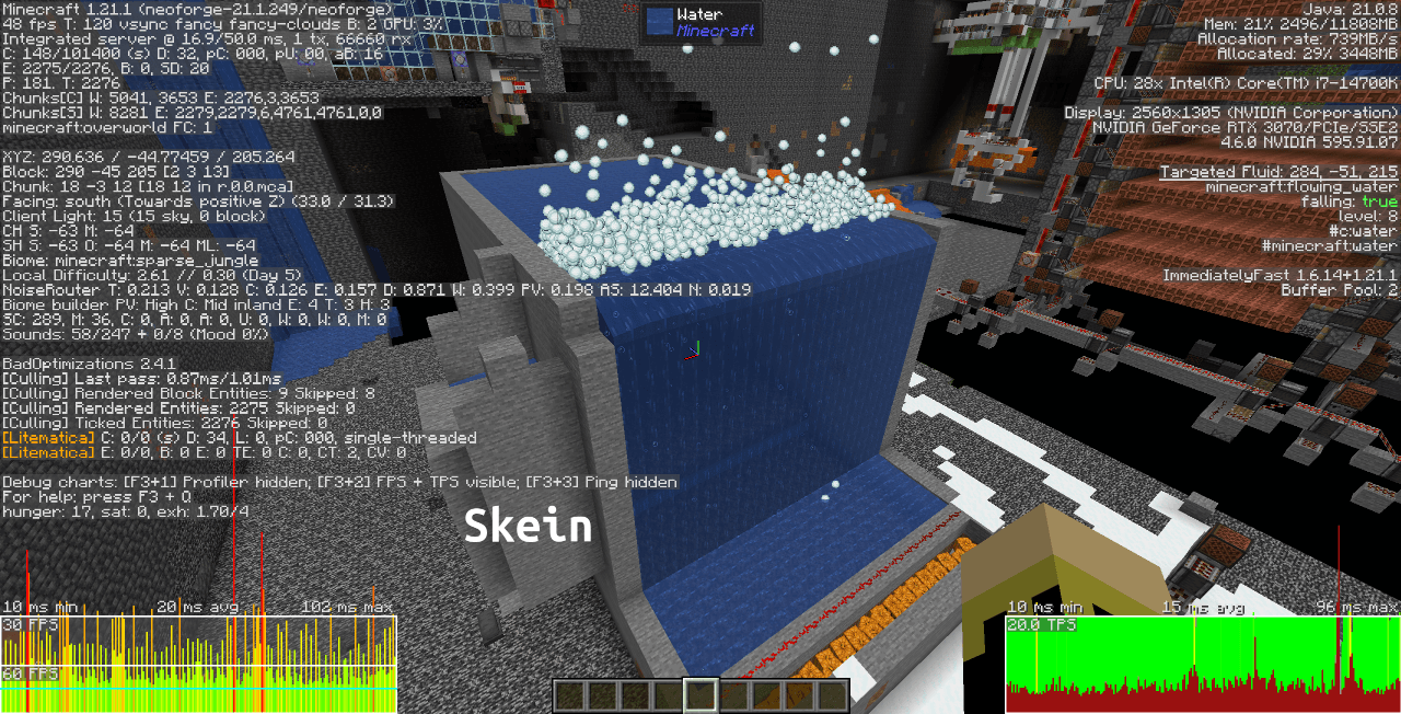 Snowball machine fails to lag server