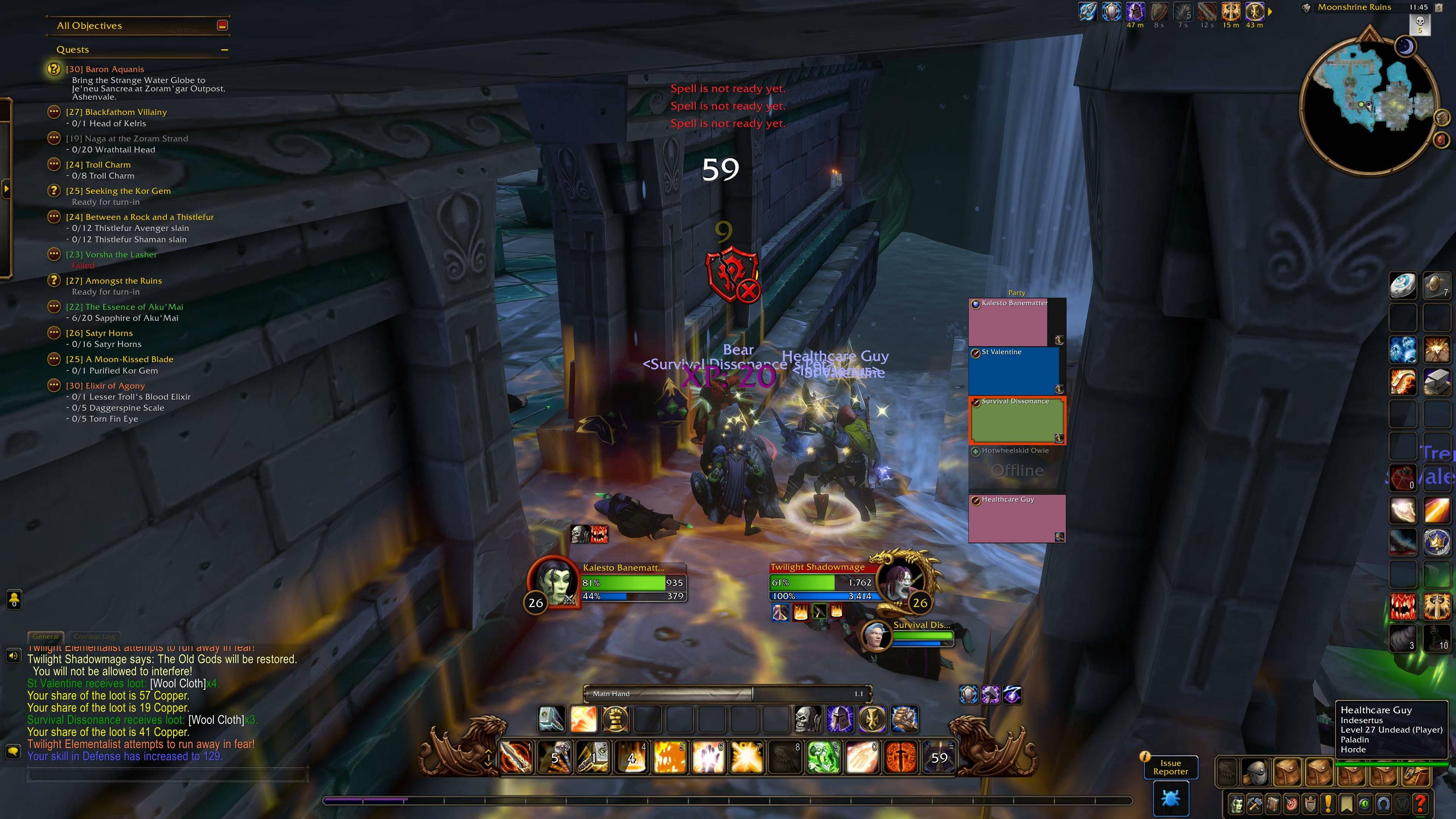 Thumbnail The red Horde shield highlights an enemy the player is not tanking during a dungeon fight. Shield sizes are adjustable. Recorded with 0.1.2 before the 0.1.3 placement adjustment.