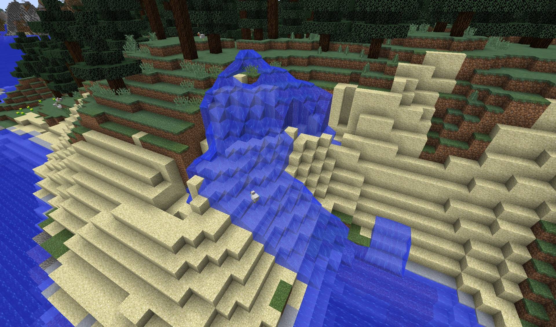 Thumbnail Flowing water brings the slope blocks into contact with the configured erosion liquid.