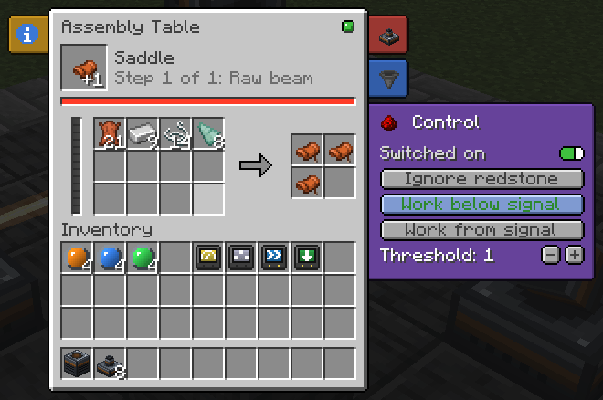 Redstone control