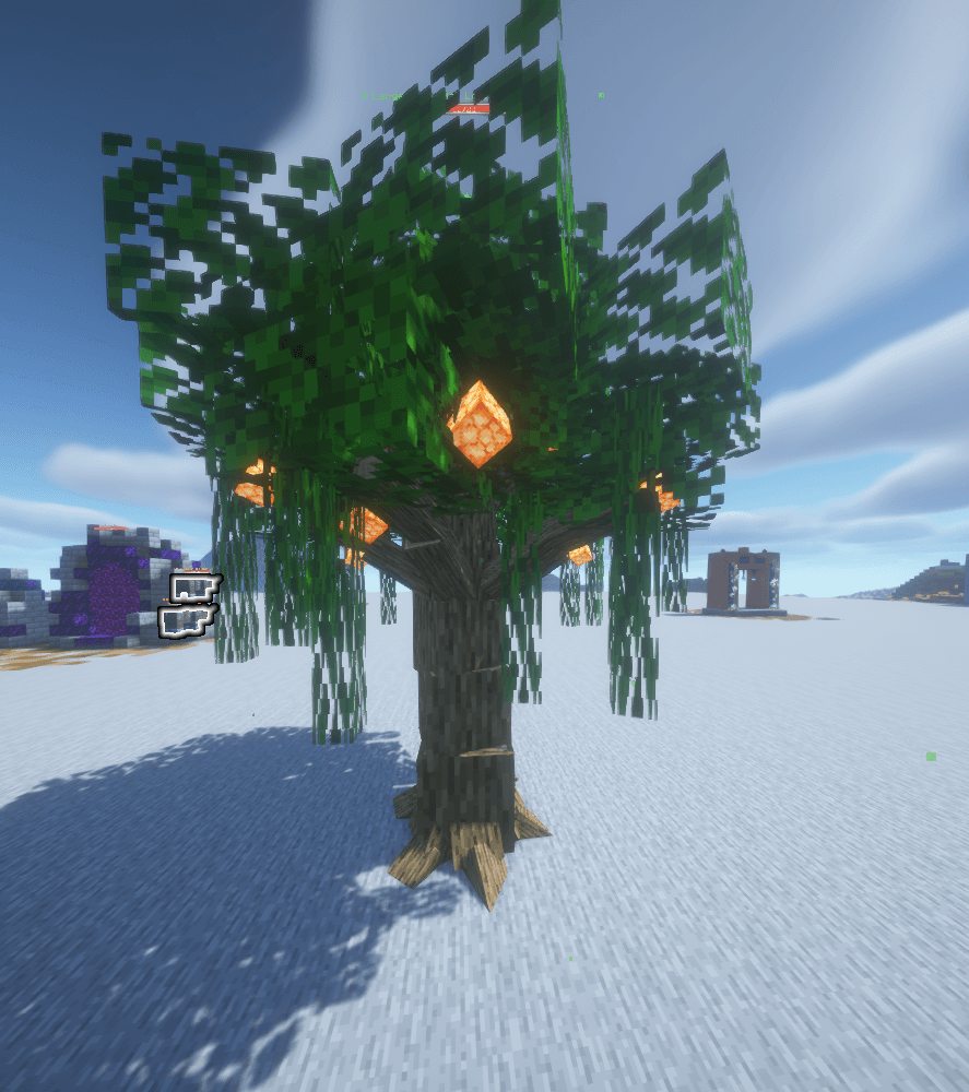 A fantasy tree grows during the Calm