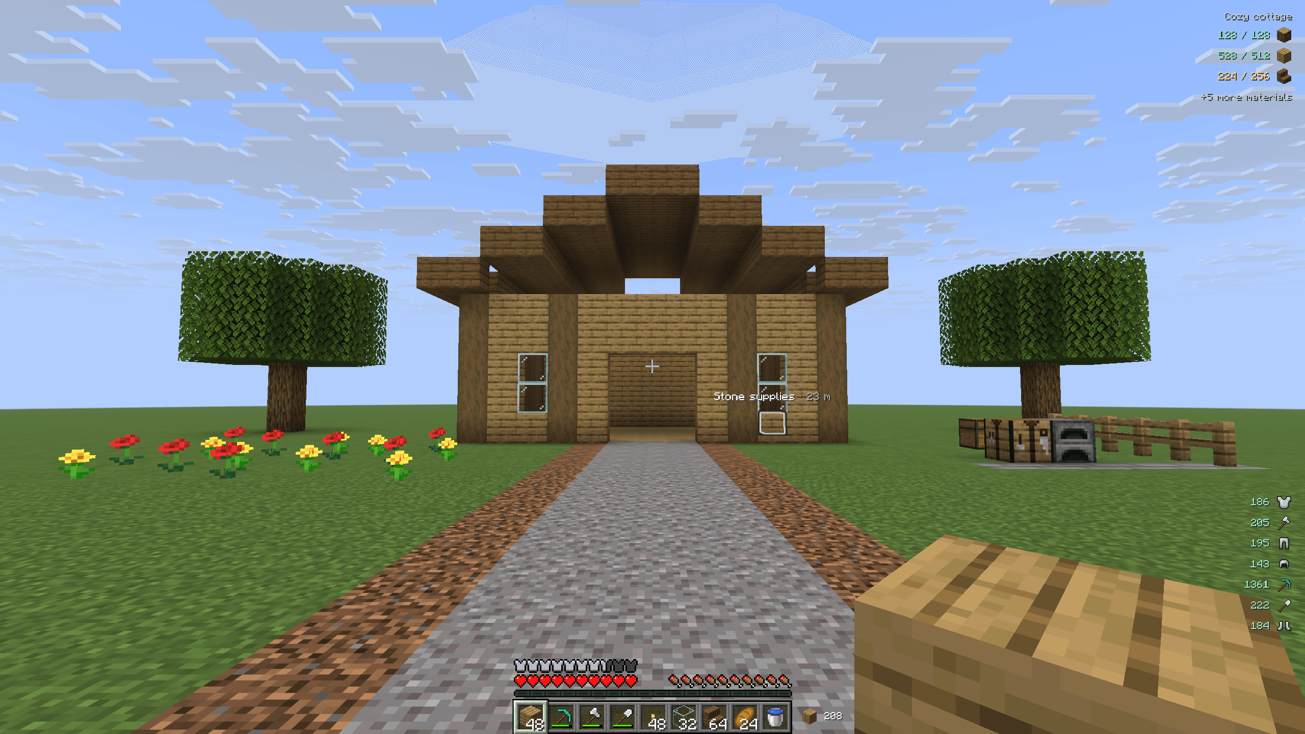 Thumbnail Highlight a remembered source chest with its native Minecraft outline and a name label, even when the chest is behind a wall.