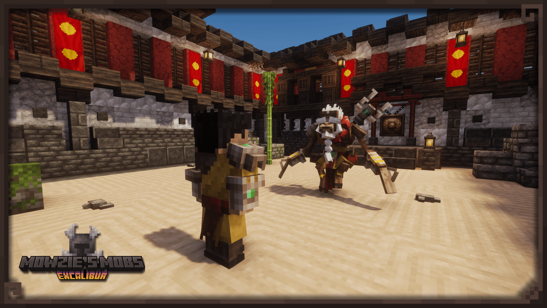 Challenge the monk who turns dust into mountains.
