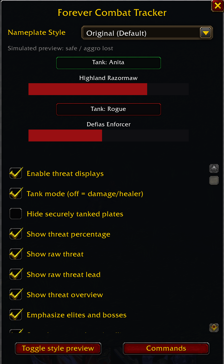 Forever Combat Tracker