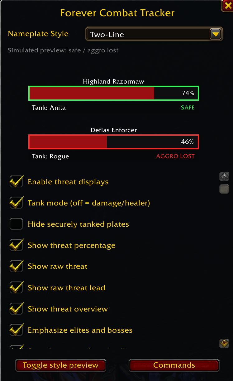 Forever Combat Tracker