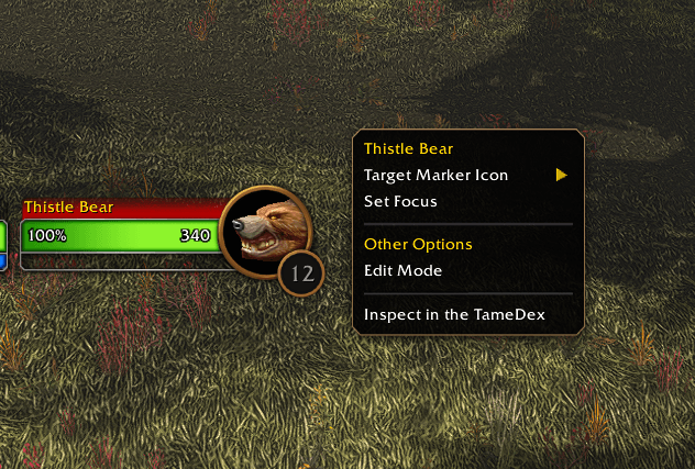 TameDex Inspect pet
