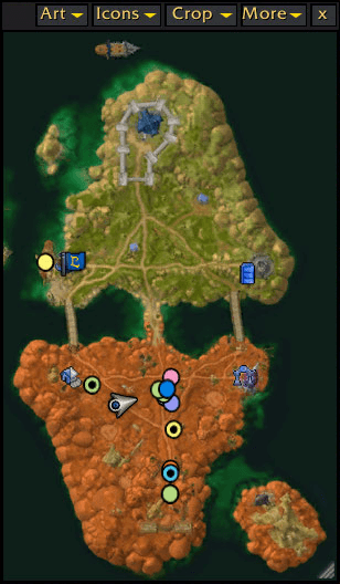 Darkspear Islands on the battle map, cropped to the part you fight over